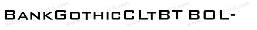 BankGothicCLtBT BOL字体转换